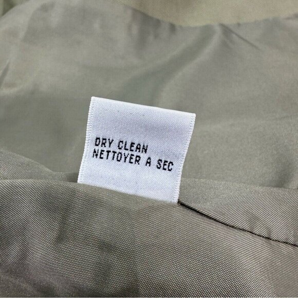 Talbots Women's Green‎ Silk Linen Mandarin Collar Button Up Luxury Blazer 10/C39 - Picture 11 of 14